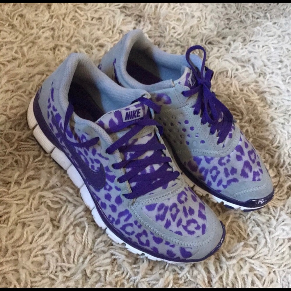 Purple leopard Nike size 7.5